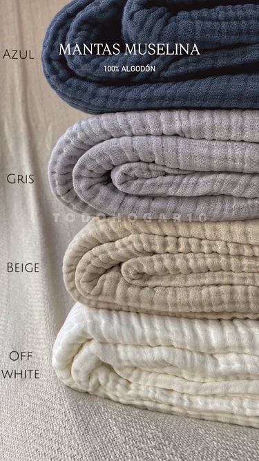 manta muselina waffle