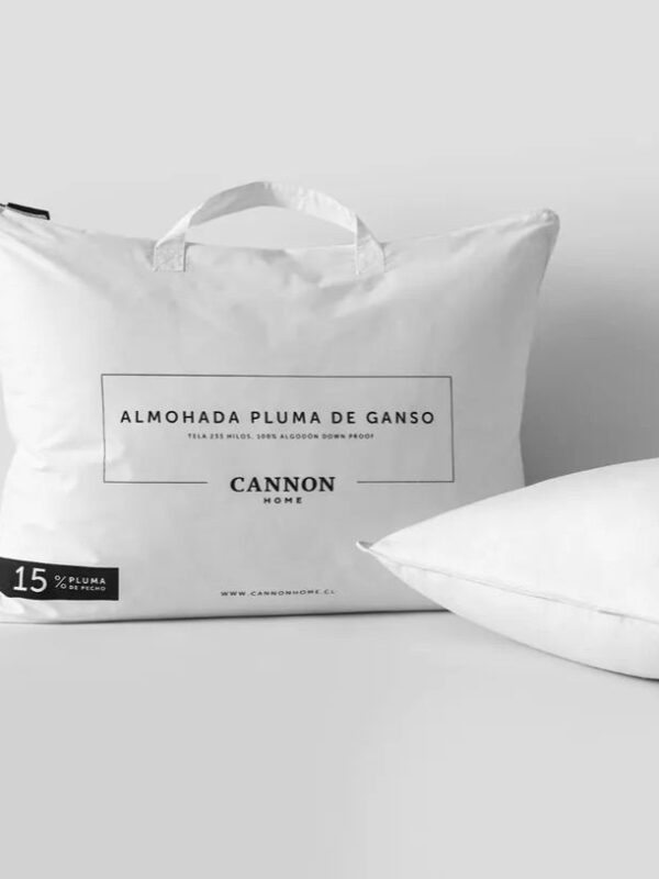 almohada de plumas 15% pecho 50x70 cm