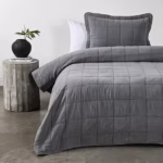 cubrecama royal supreme square gris