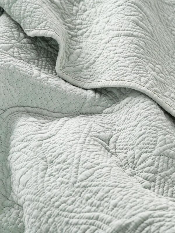 cubrecama royal supreme gris y verde