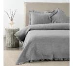 cubrecama royal supreme gris y verde